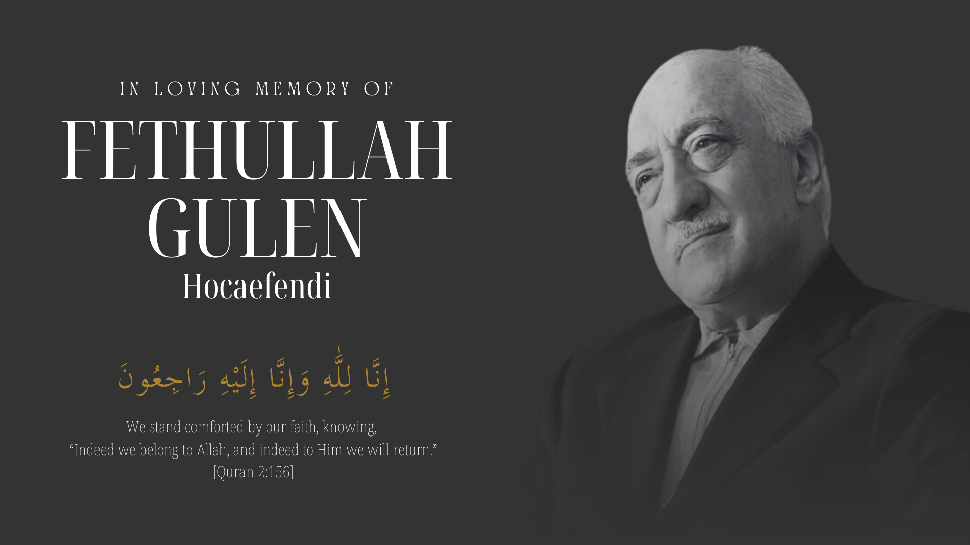 Fethullah Gulen Memorial & Condolence Program - TASO